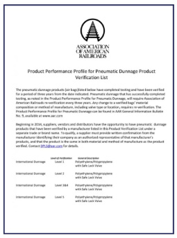 Certyfikat Association of American Railroads - Logispak Zdjęcie produktu Certyfikat Association of American Railroads - Logispak
